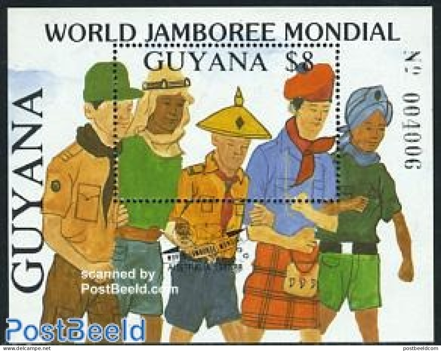 Guyana 1989 World Jamboree S/s, Mint NH, Sport - Scouting - Guyane (1966-...)