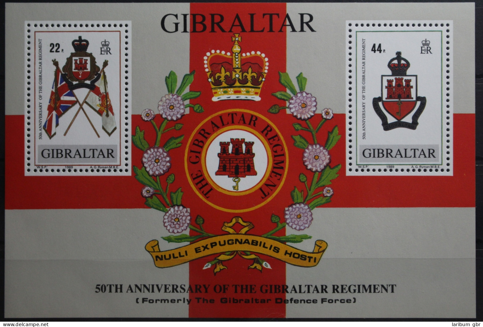 Gibraltar Block 12 Mit 568 Postfrisch #UM058 - Gibraltar