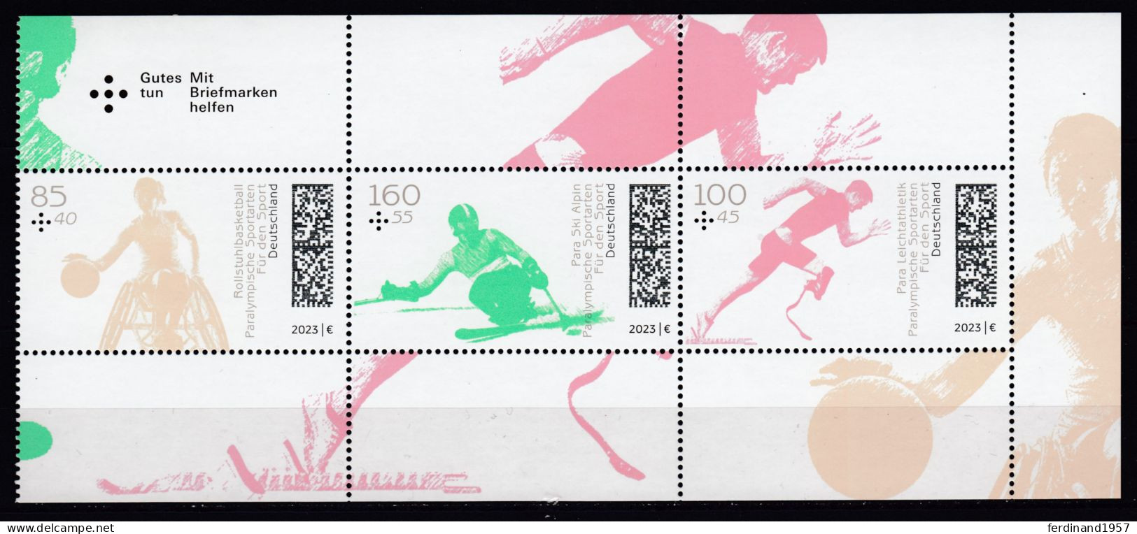 BRD 2023 Mi.3762-3764 „Paralympische Sportarten“ Postfrische** ZD MNH - Unused Stamps