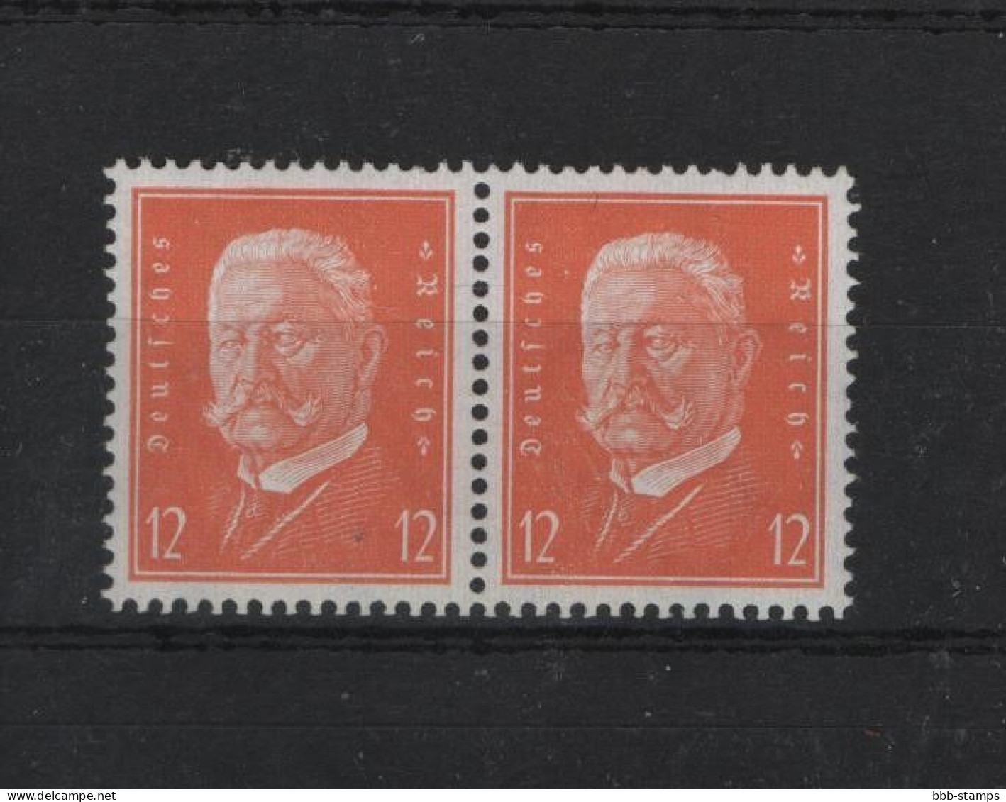 Deutsches Reich  Michel Kat.Nr.postfr/** 466 Paar - Unused Stamps