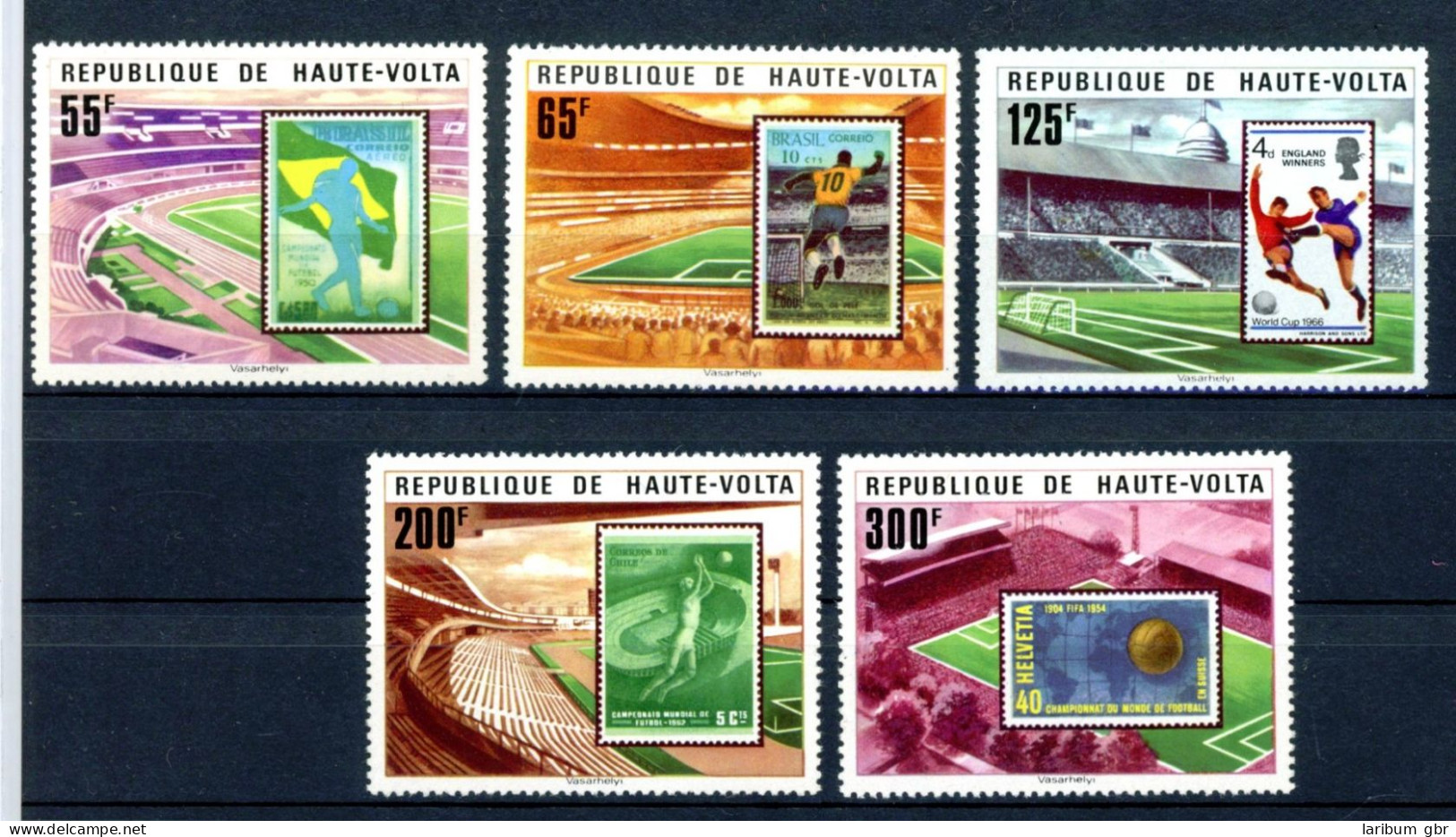 Obervolta 700-704 Postfrisch Fußball #GB719 - Burkina Faso (1984-...)