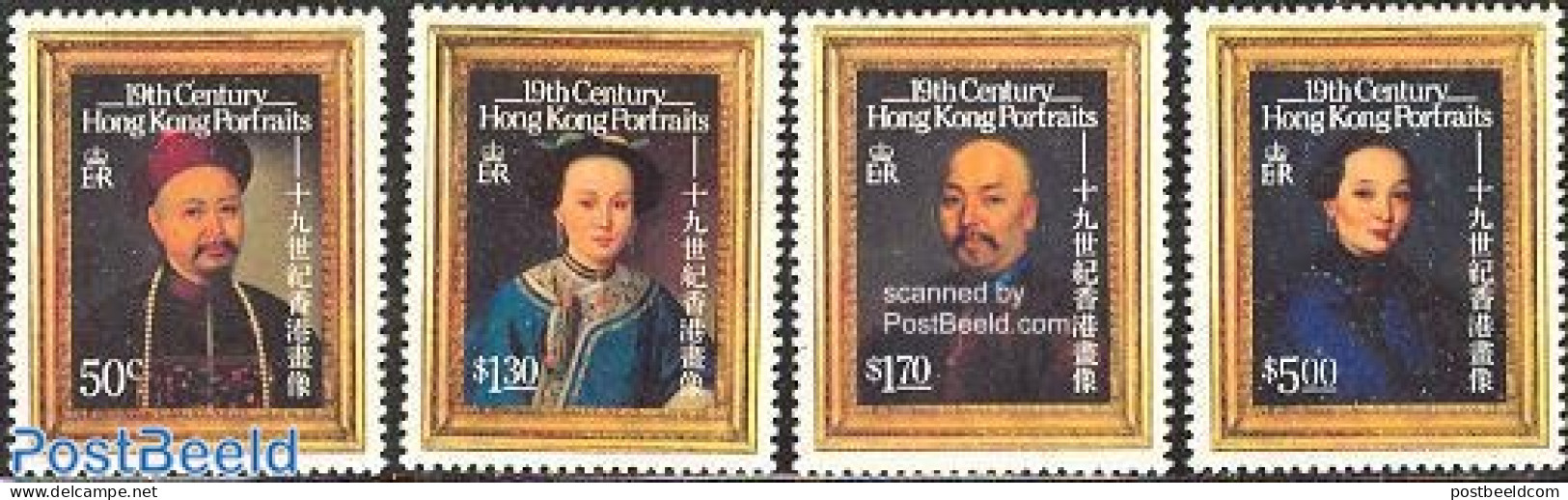 Hong Kong 1986 Portraits 4v, Mint NH, Art - Paintings - Unused Stamps