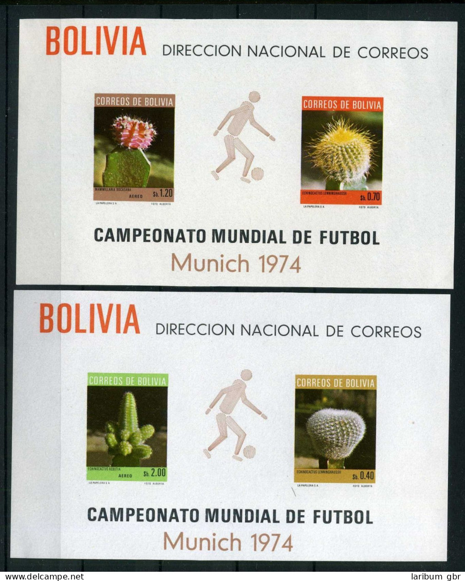 Bolivien Block 36-37 Postfrisch Fußball WM 1974 #GB701 - Bolivie