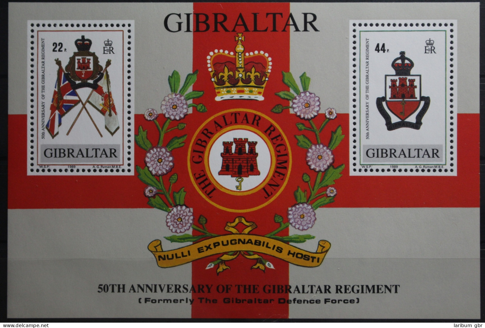 Gibraltar Block 12 Mit 568 Postfrisch #UM057 - Gibraltar