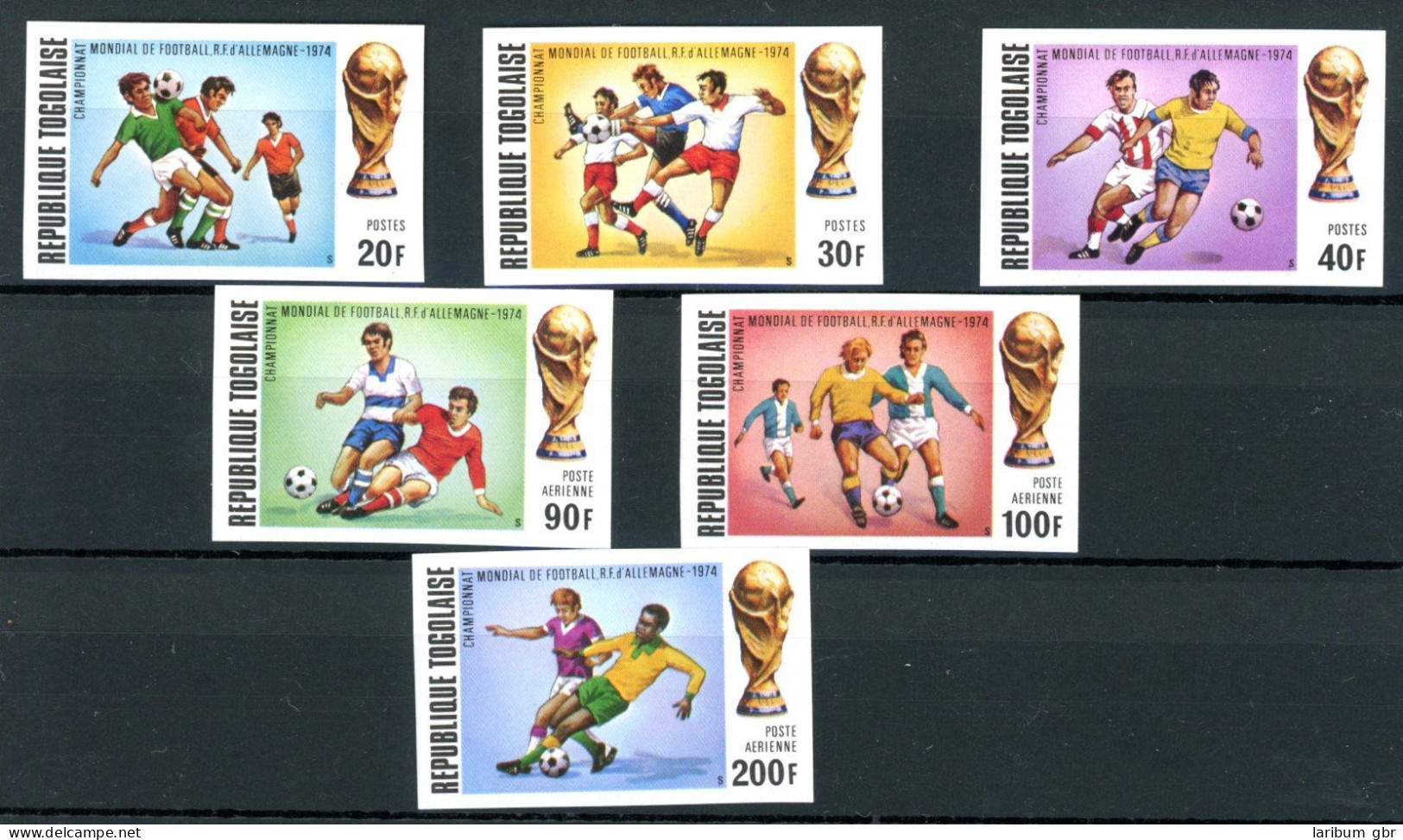 Togo 1017 B-1022 B Postfrisch Fußball WM 1974 #GB698 - Togo (1960-...)