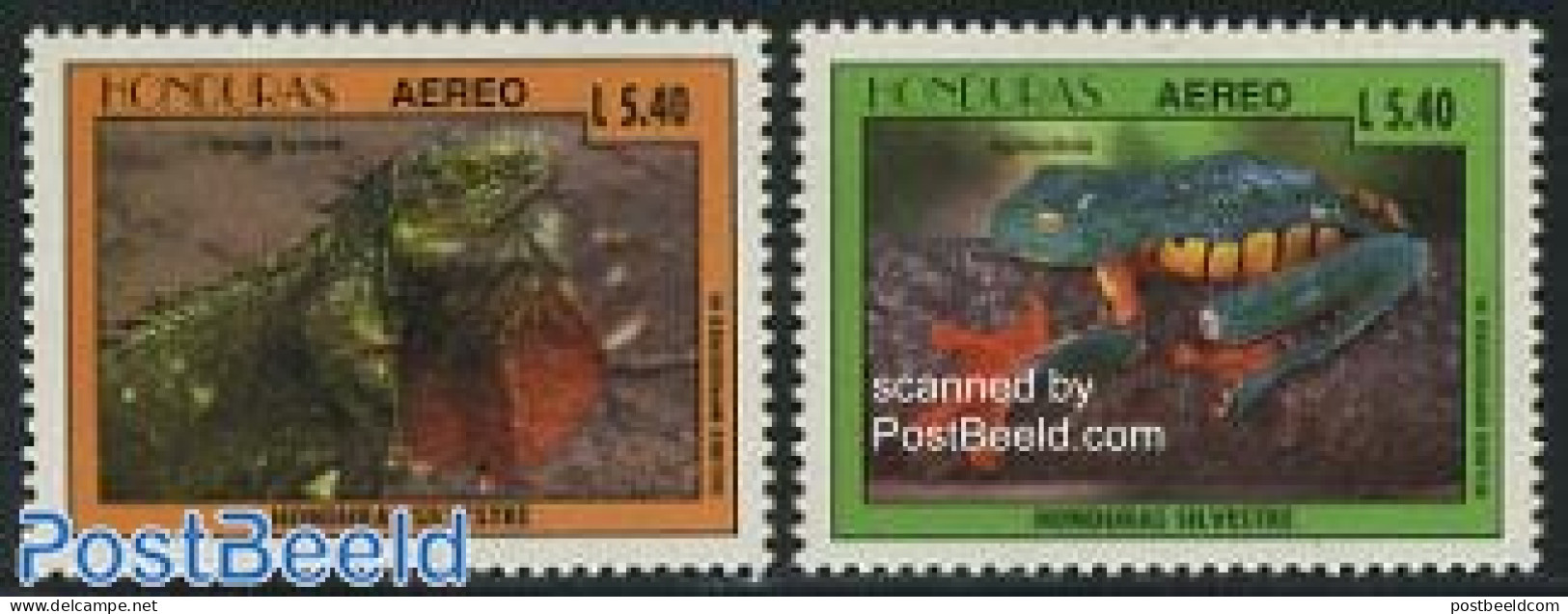 Honduras 1995 Animals 2v, Mint NH, Nature - Animals (others & Mixed) - Frogs & Toads - Reptiles - Honduras