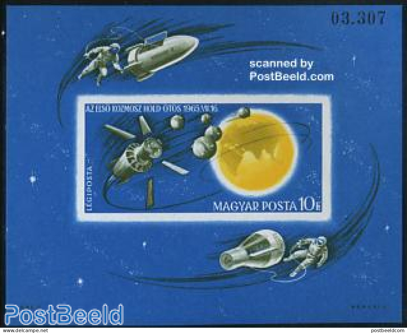 Hungary 1965 Space Exploration S/s Imperforated, Mint NH, Transport - Space Exploration - Unused Stamps