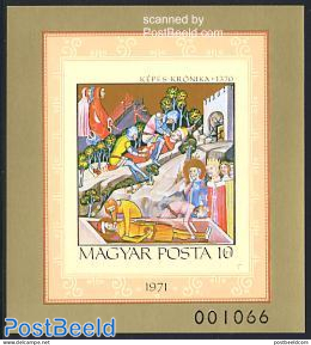 Hungary 1971 Miniatures S/s Imperforated, Mint NH, Religion - Religion - Art - Paintings - Unused Stamps