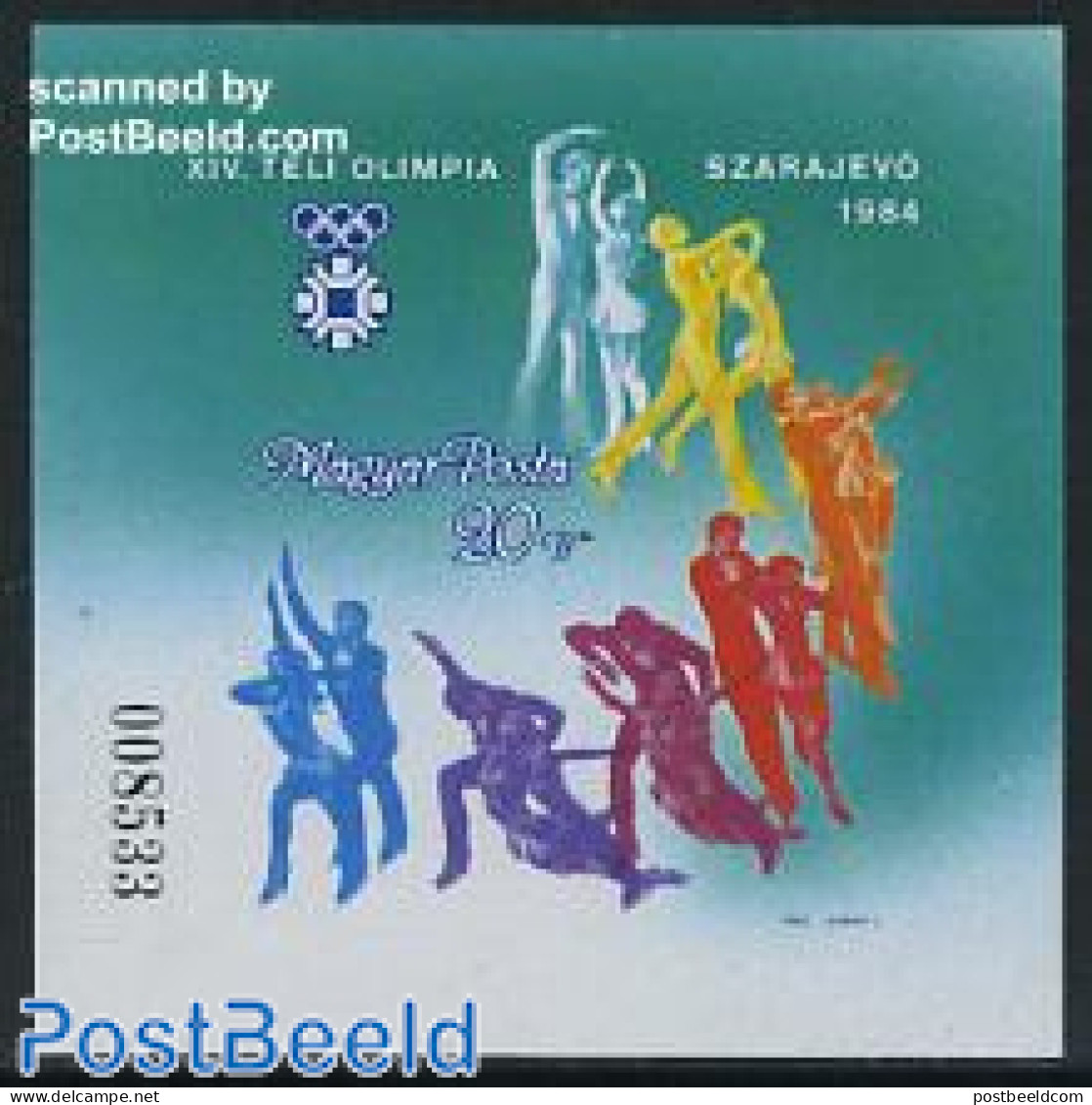 Hungary 1983 Olympic Winter Games S/s Imperforated, Mint NH, Sport - Olympic Winter Games - Neufs