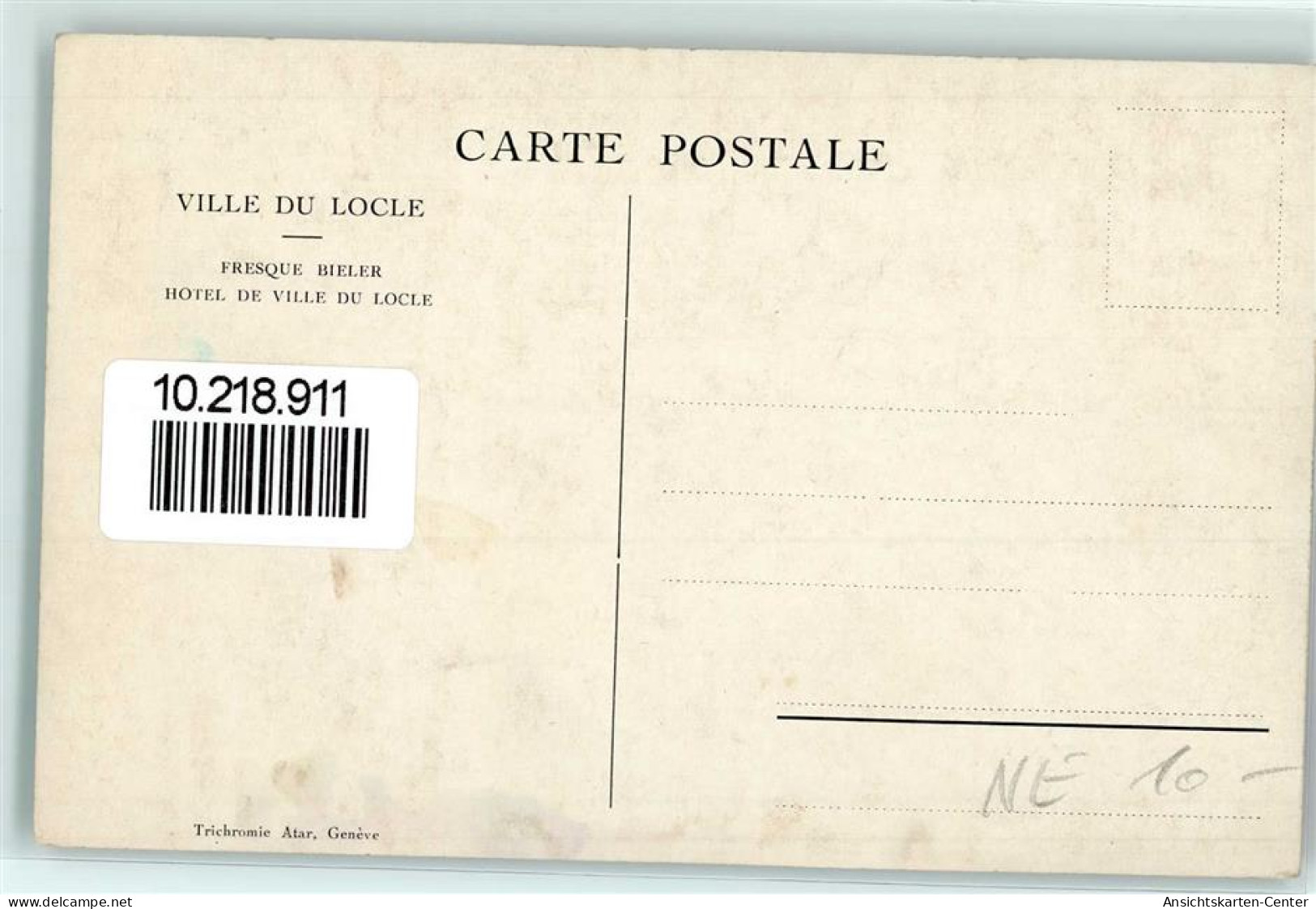 10218911 - Le Locle - Autres & Non Classés