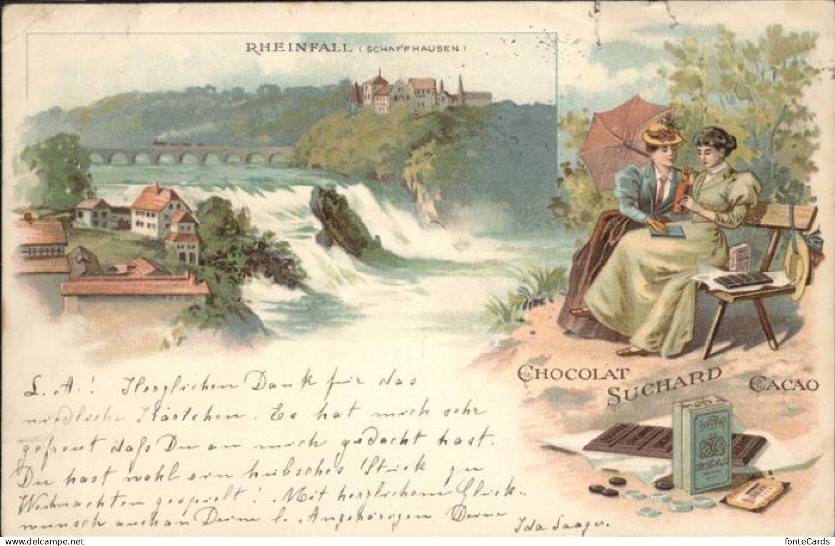 11191857 Schaffhausen SH Rheinfall Chocolat Suchard Cacao Schaffhausen - Other & Unclassified