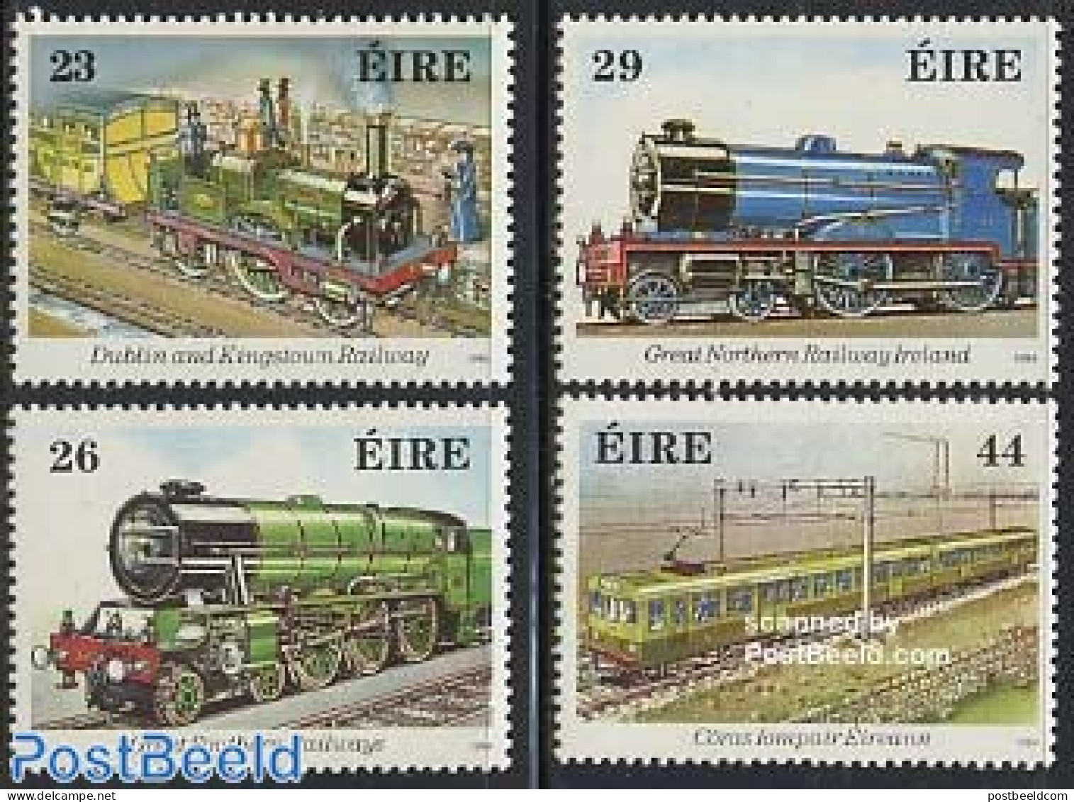 Ireland 1984 Railways 4v, Mint NH, Transport - Railways - Ungebraucht