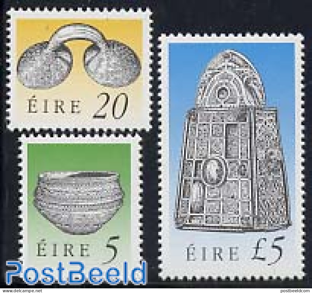 Ireland 1991 Definitives 3v, Mint NH, Art - Art & Antique Objects - Neufs