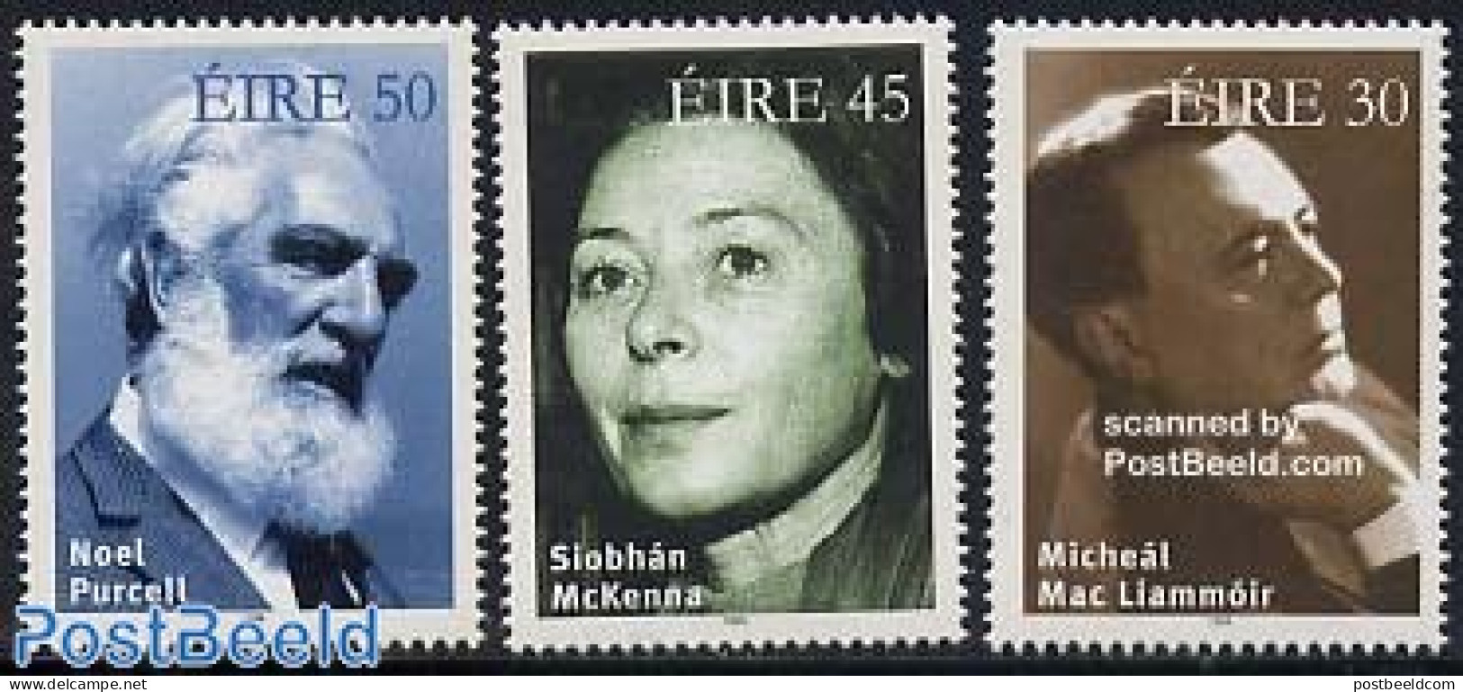 Ireland 1999 Actors 3v, Mint NH, Performance Art - Theatre - Unused Stamps