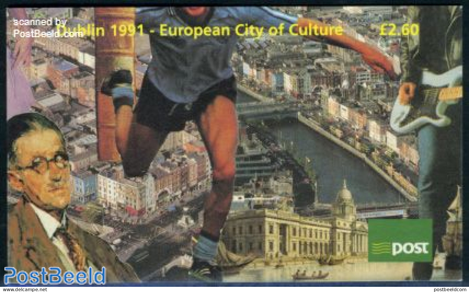 Ireland 1991 Dublin Cultural City Booklet, Mint NH, History - Performance Art - Religion - Europa Hang-on Issues - The.. - Unused Stamps