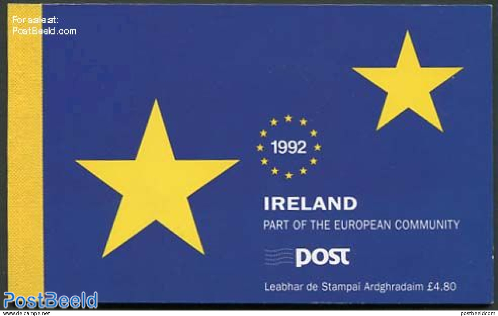 Ireland 1992 European Market Prestige Booklet, Mint NH, History - Science - Europa Hang-on Issues - Astronomy - Stamp .. - Unused Stamps