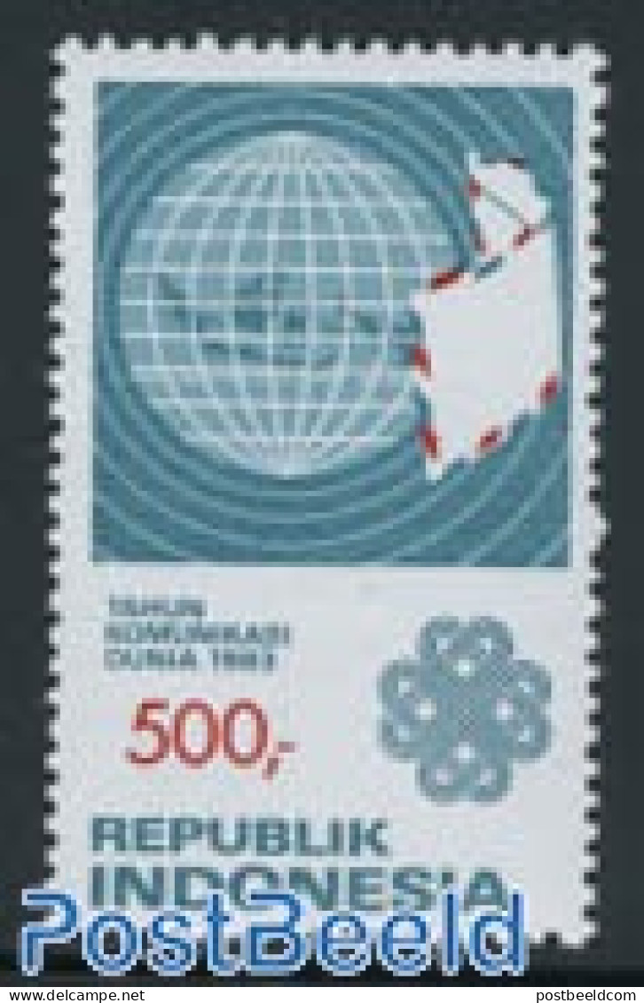 Indonesia 1983 Telecommunication Year 1v (from S/s), Mint NH, Science - Int. Communication Year 1983 - Telecommunication - Telekom