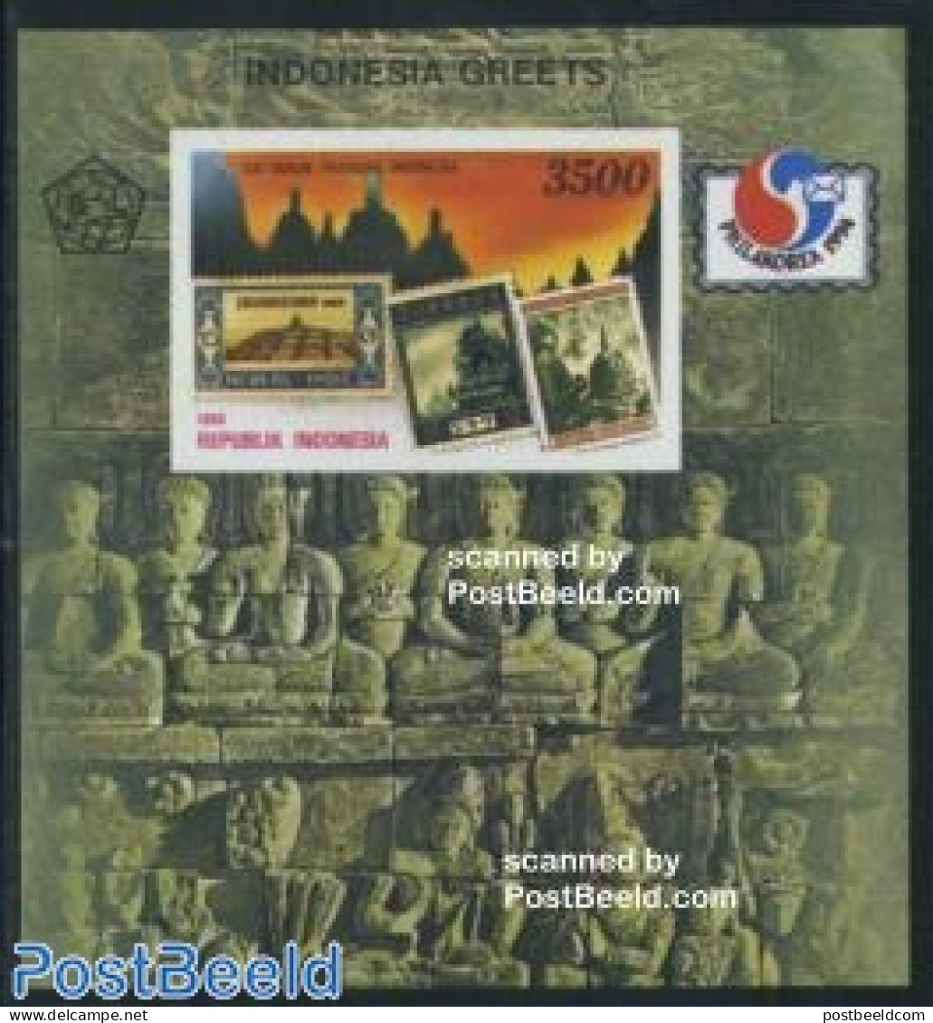 Indonesia 1994 Philakorea S/s, Mint NH, Stamps On Stamps - Stamps On Stamps