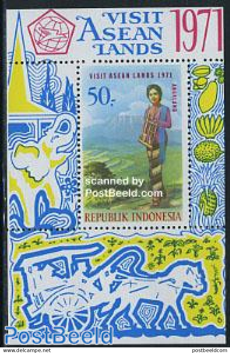 Indonesia 1971 Tourism S/s, Mint NH, Various - Costumes - Tourism - Costumes