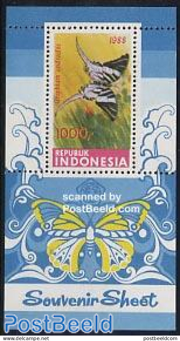 Indonesia 1988 Butterflies S/s, Mint NH, Nature - Butterflies - Indonésie
