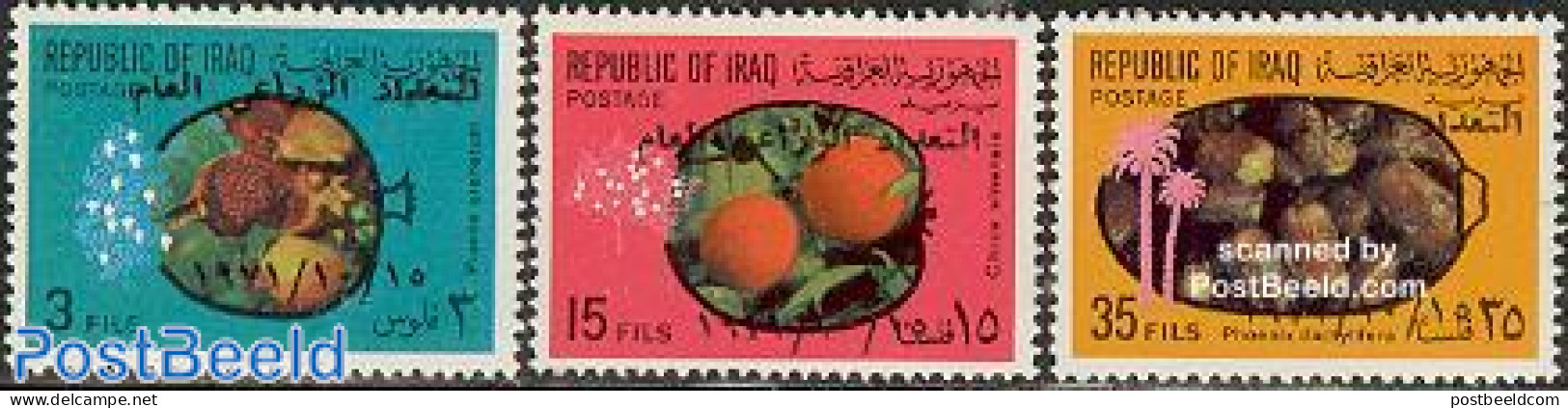 Iraq 1971 Agricultural Census 3v, Mint NH, Art - Castles & Fortifications - Châteaux