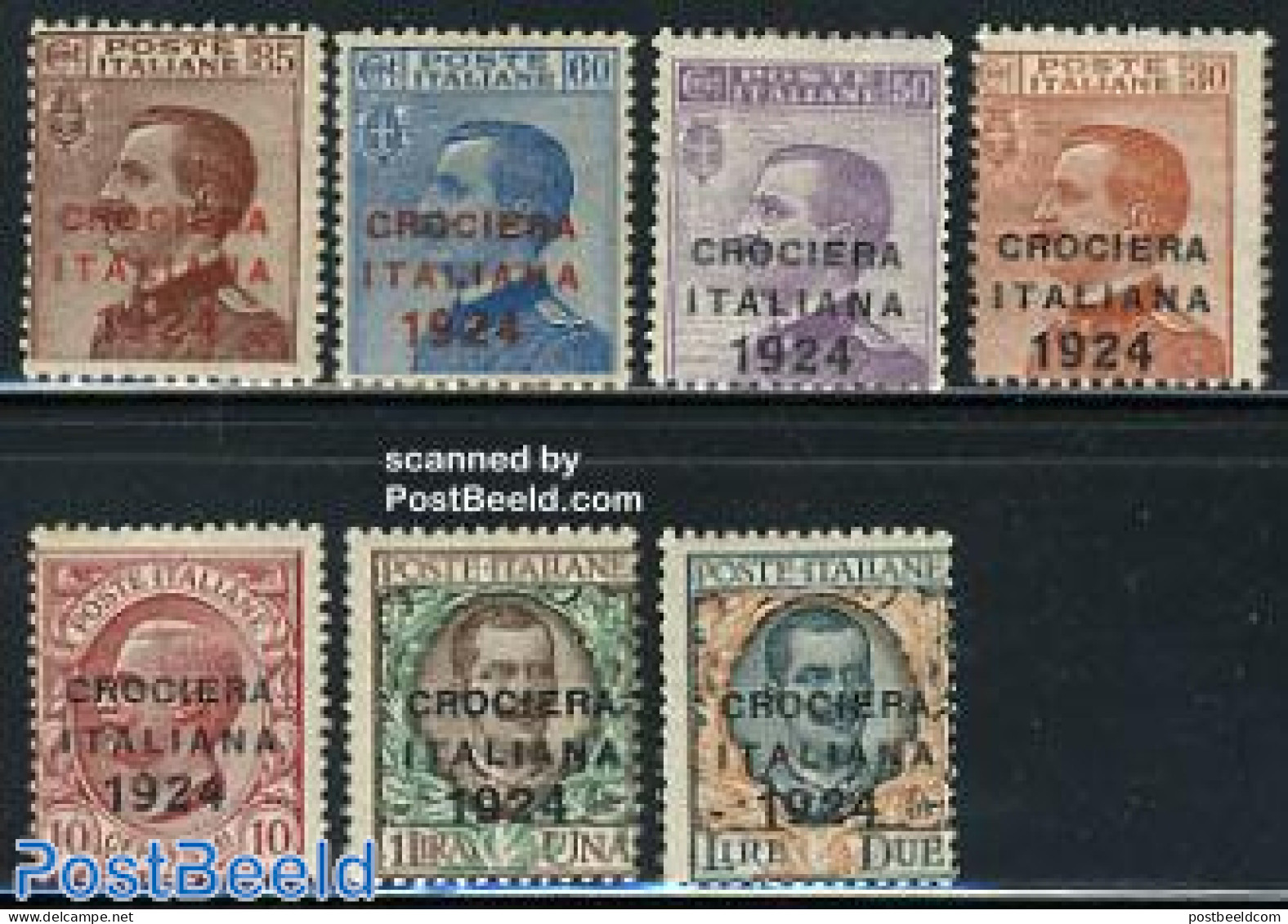 Italy 1924 From Italia To South America 7v, Mint NH, Transport - Ships And Boats - Sonstige & Ohne Zuordnung