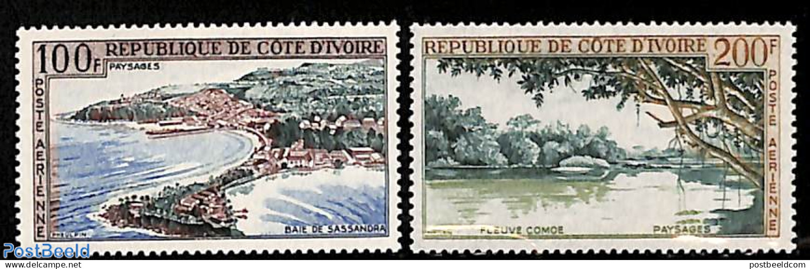 Ivory Coast 1963 Landscapes 2v, Mint NH - Neufs