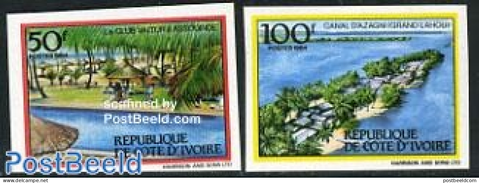 Ivory Coast 1984 Tourism 2v Imperforated, Mint NH, Various - Tourism - Neufs
