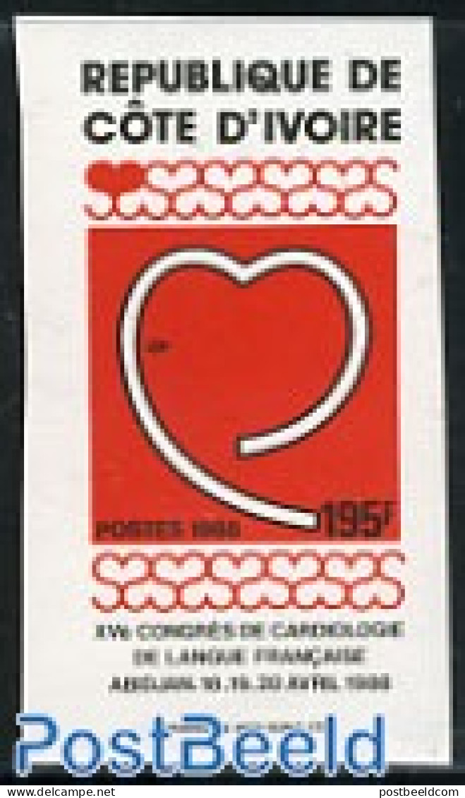Ivory Coast 1988 Cardiologist Congress 1v Imperforated, Mint NH, Health - Health - Unused Stamps