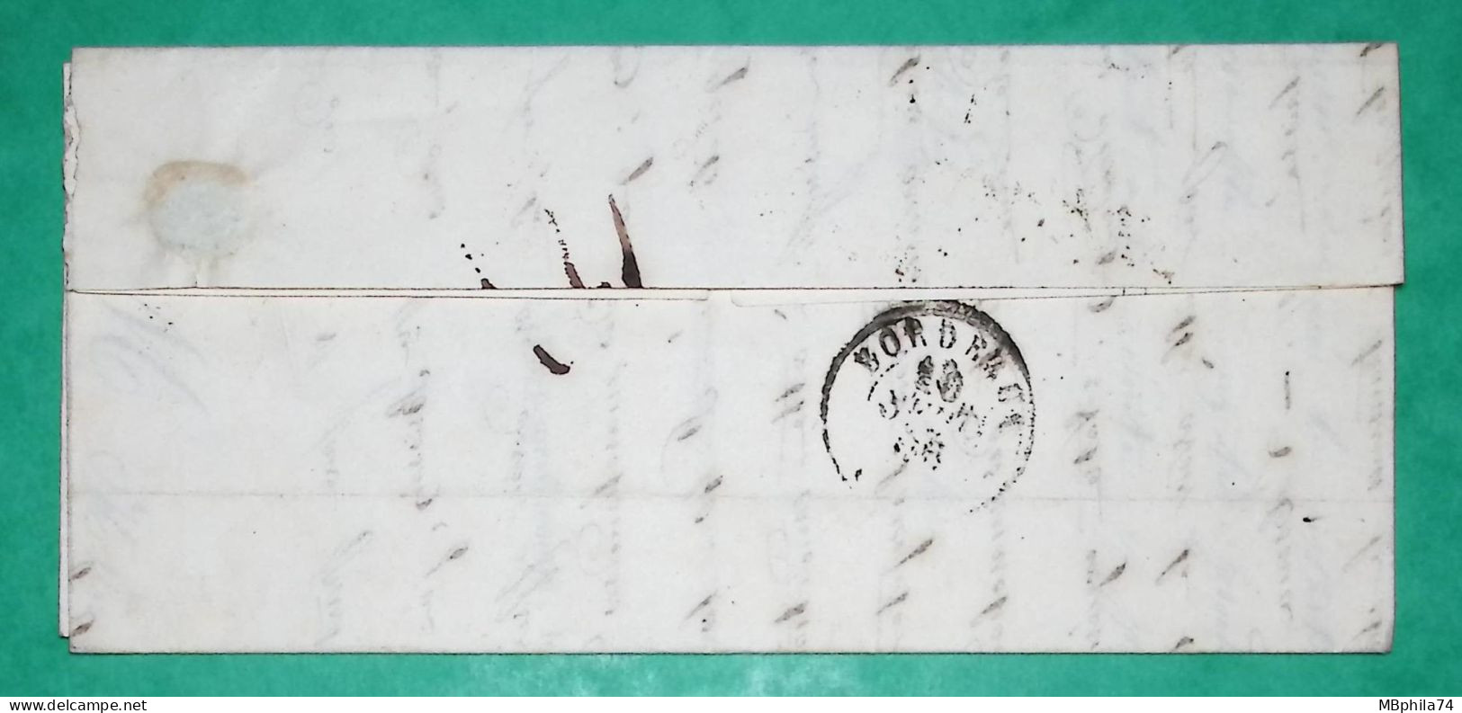 CURSIVE 16 ST FORT CHARENTE INFERIEURE + CAD TYPE 15 ST GENIS DE SAINTONGE POUR BORDEAUX GIRONDE 1846 COVER FRANCE - 1801-1848: Précurseurs XIX