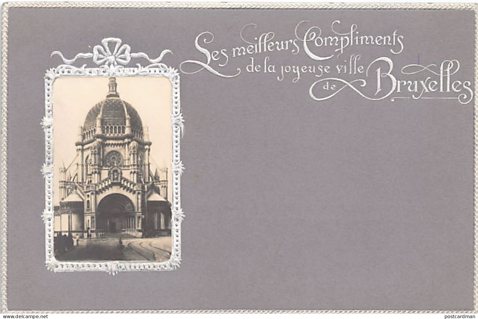 Belgique - BRUXELLES - Église Royale Sainte-Marie - CARTE EN RELIEF - Monuments, édifices
