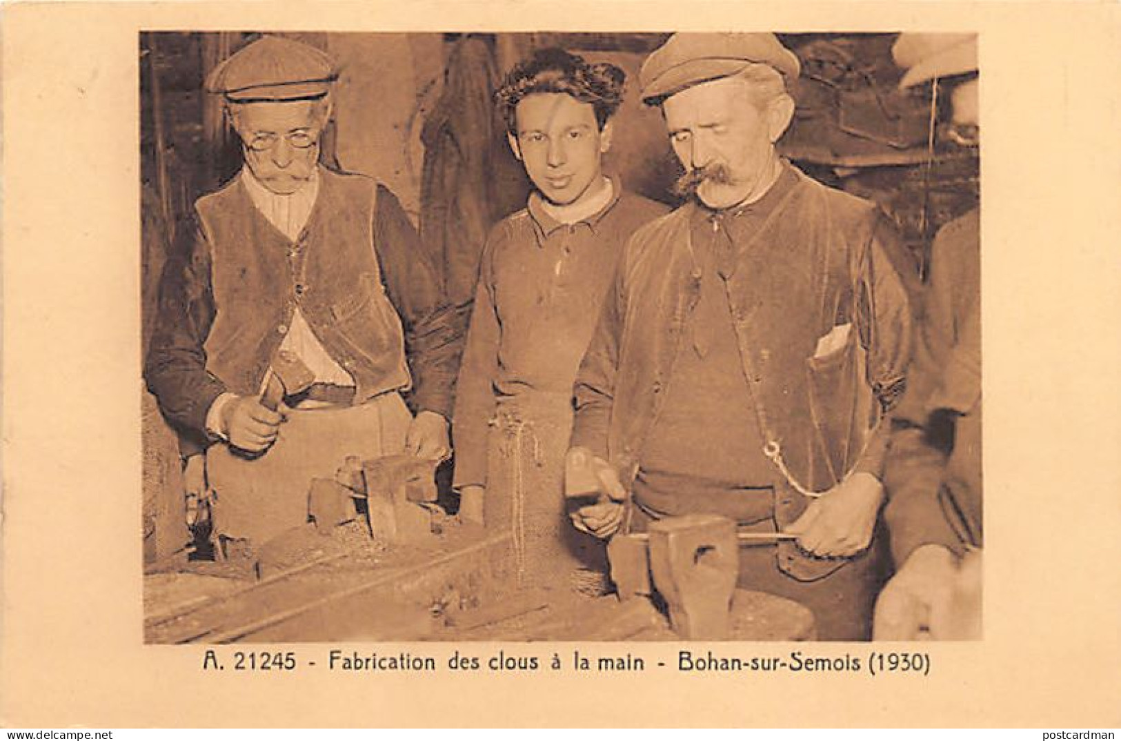 Belgique - BOHAN (Namur) Fabrication Des Clous à La Main En 1930 - Liège, Musée De La Vie Wallonne - Altri & Non Classificati