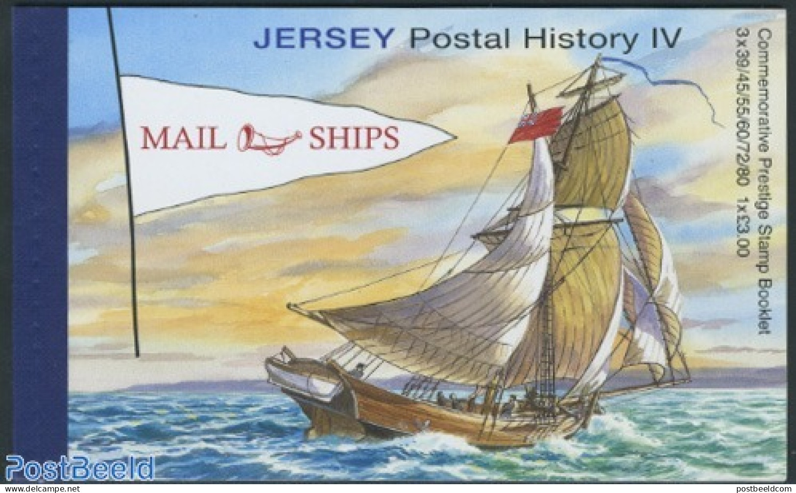 Jersey 2010 Postal Ships, Prestige Booklet, Mint NH, Transport - Stamp Booklets - Ships And Boats - Non Classés