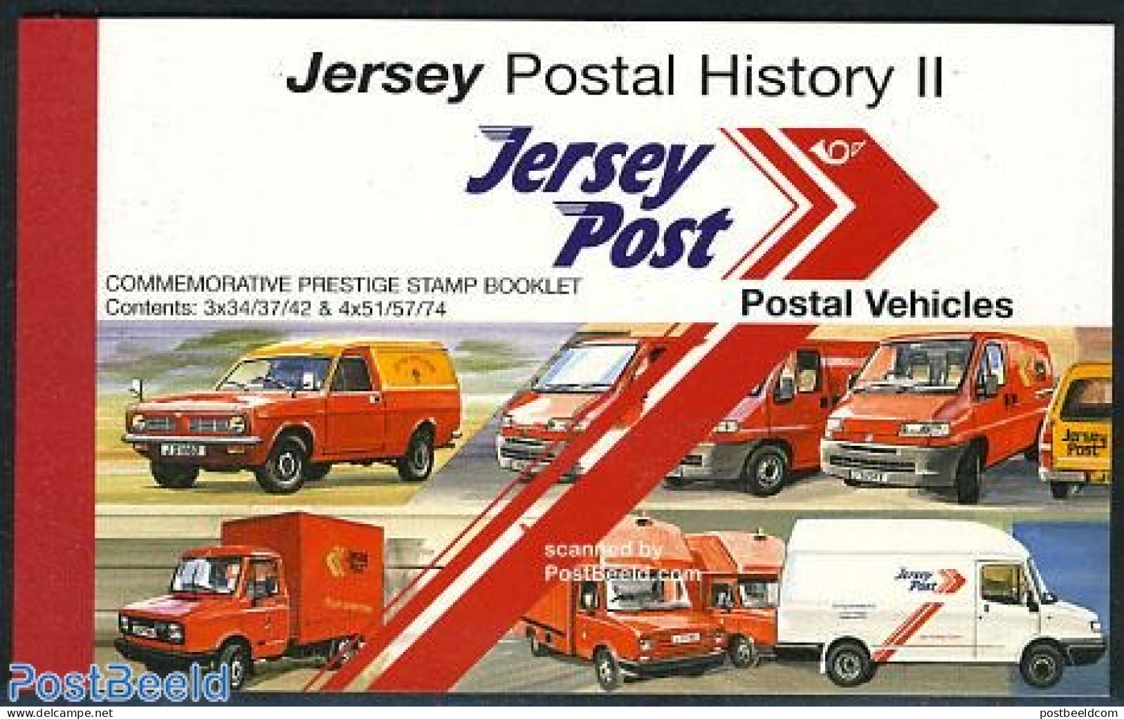 Jersey 2006 Postal History Booklet, Mint NH, Transport - Post - Stamp Booklets - Automobiles - Post