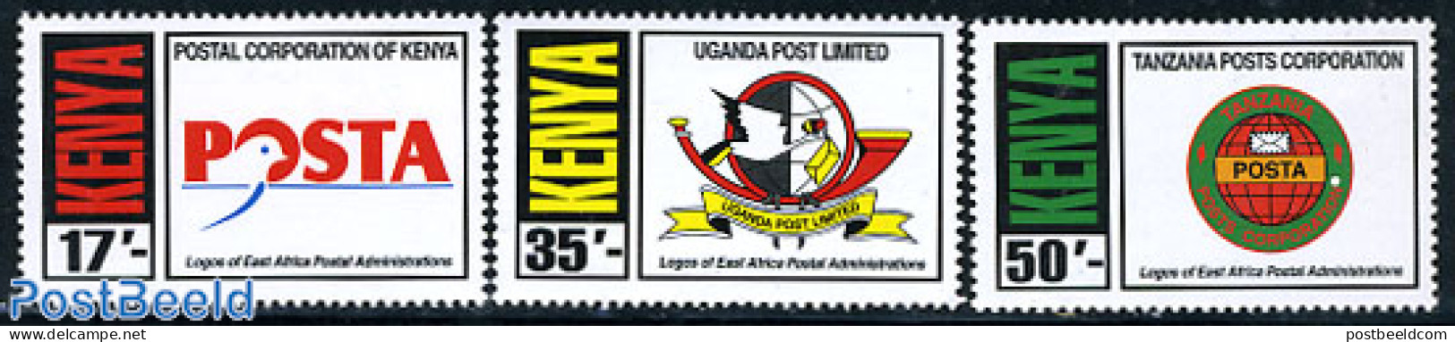 Kenia 2000 Postal Sign 3v, Mint NH, Post - Poste