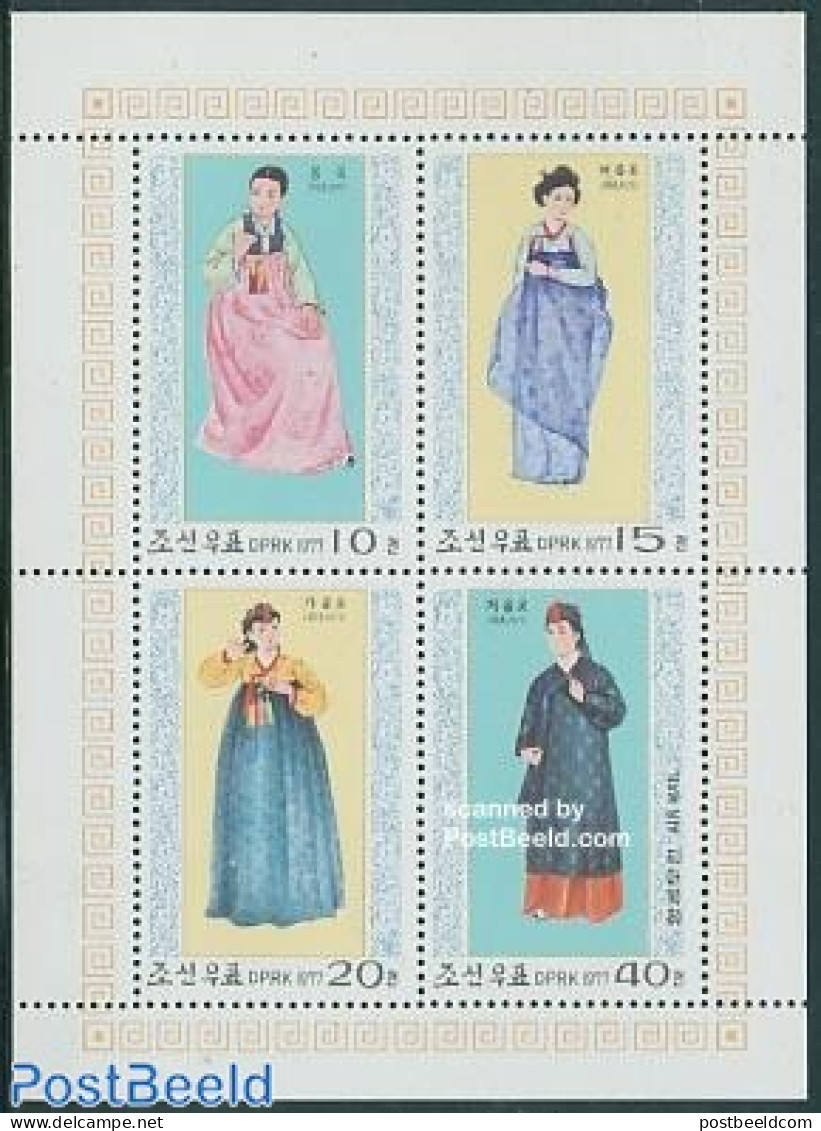 Korea, North 1977 Costumes M/s, Mint NH, Various - Costumes - Costumes