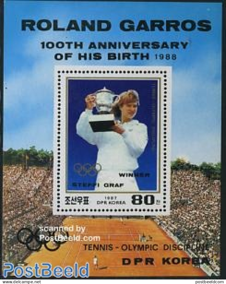 Korea, North 1987 Steffi Graf S/s, Mint NH, Sport - Tennis - Tennis