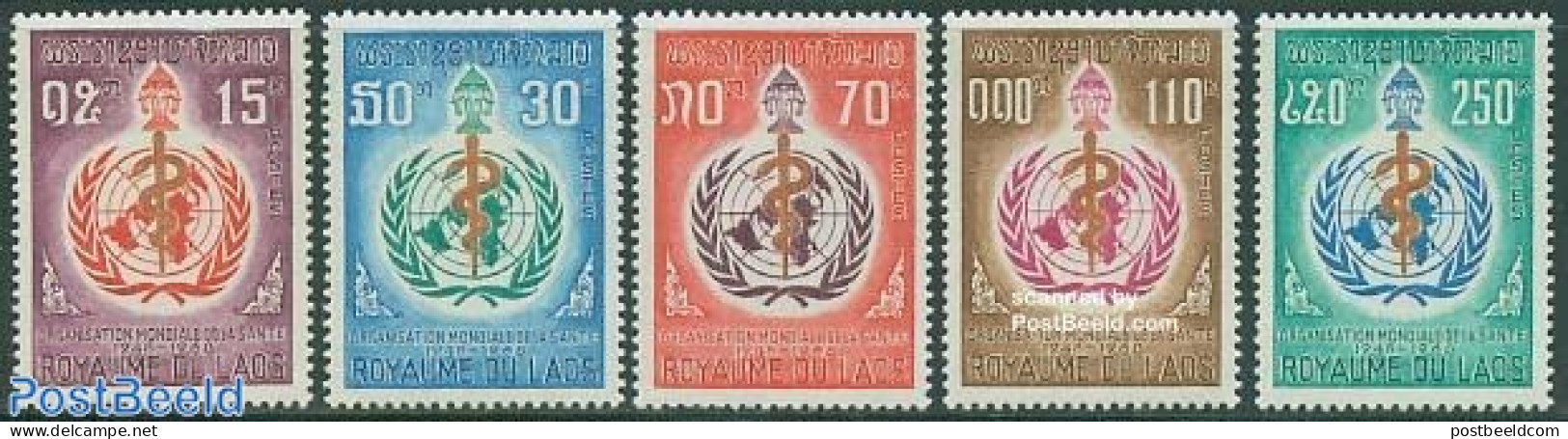 Laos 1968 W.H.O. 5v, Mint NH, Health - Health - Laos