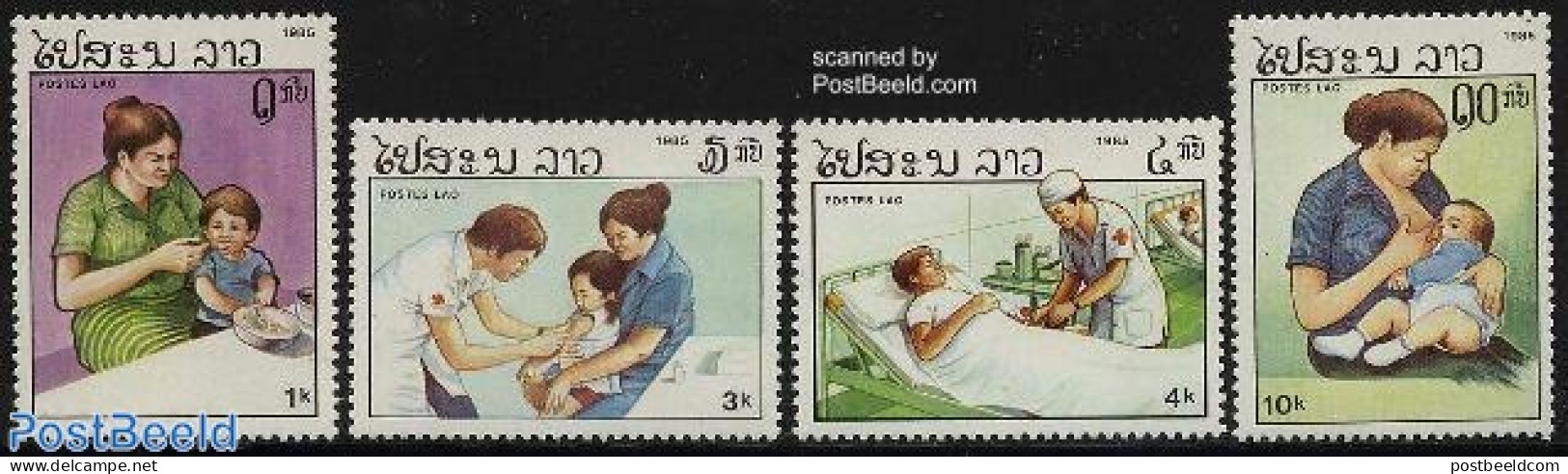 Laos 1985 Health 4v, Mint NH, Health - Laos