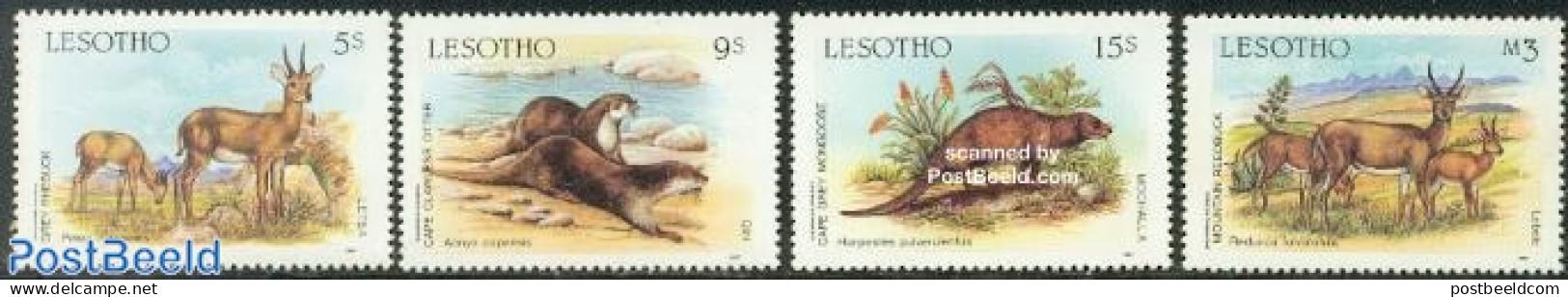 Lesotho 1987 Animals 4v, Mint NH, Nature - Animals (others & Mixed) - Lesotho (1966-...)