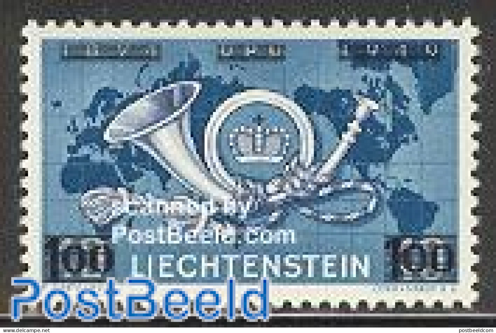 Liechtenstein 1950 UPU Overprint 1v, Mint NH, Various - U.P.U. - Maps - Neufs
