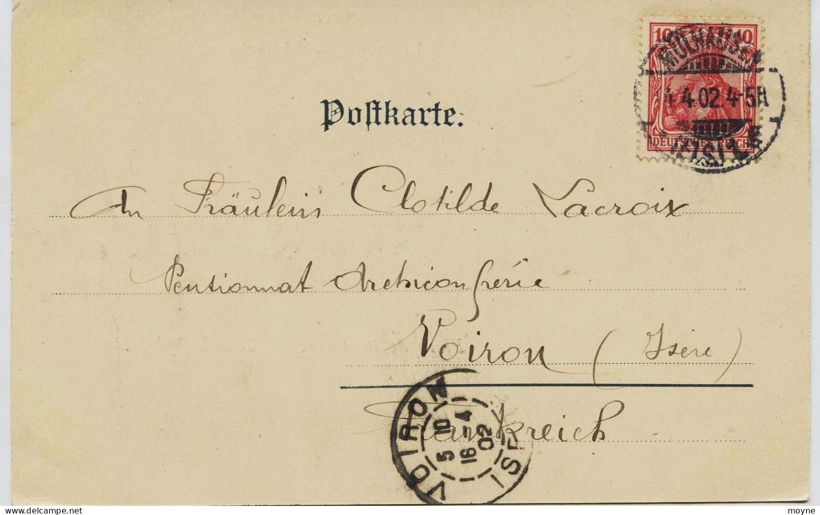 2476 - Haut Rhin - MULHOUSE  :  PLACE  DE  LA  GARE  -  BAHNHOFSPLATZ     1902 - Mulhouse