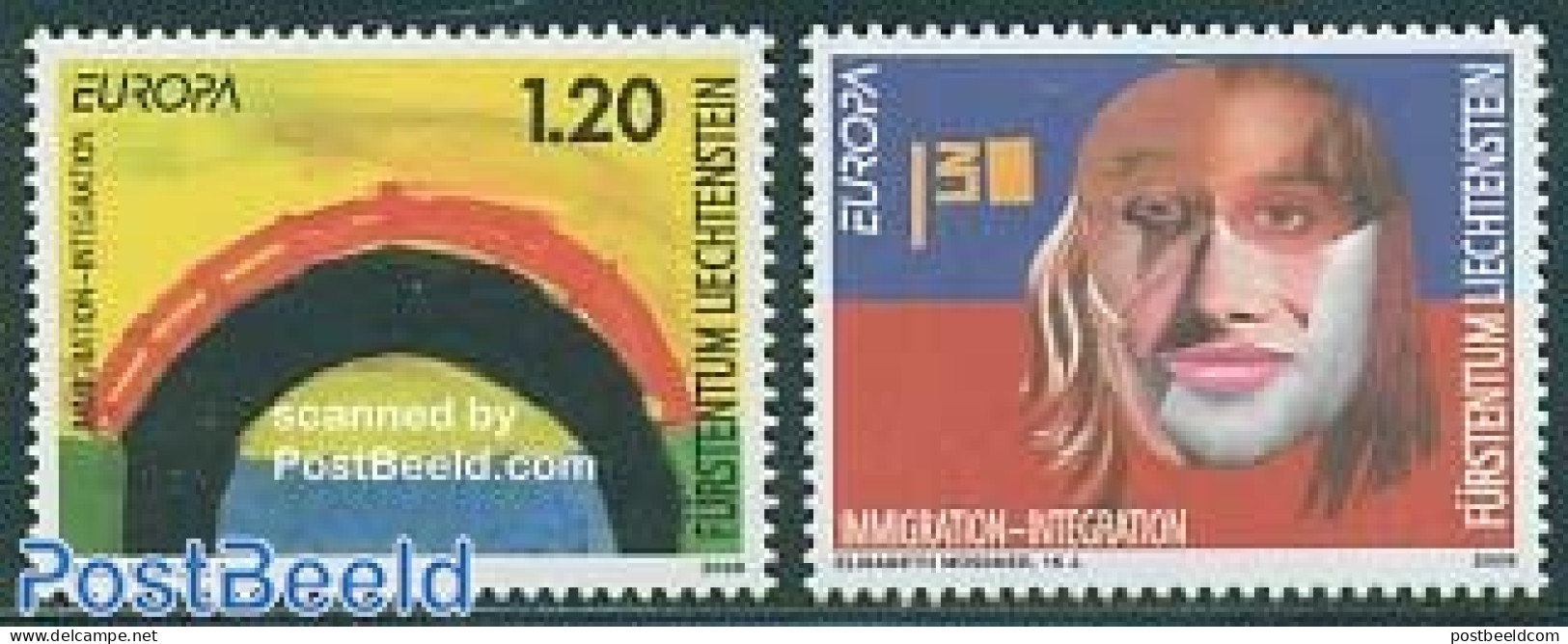 Liechtenstein 2006 Europa, Intergration 2v, Mint NH, History - Europa (cept) - Art - Children Drawings - Unused Stamps