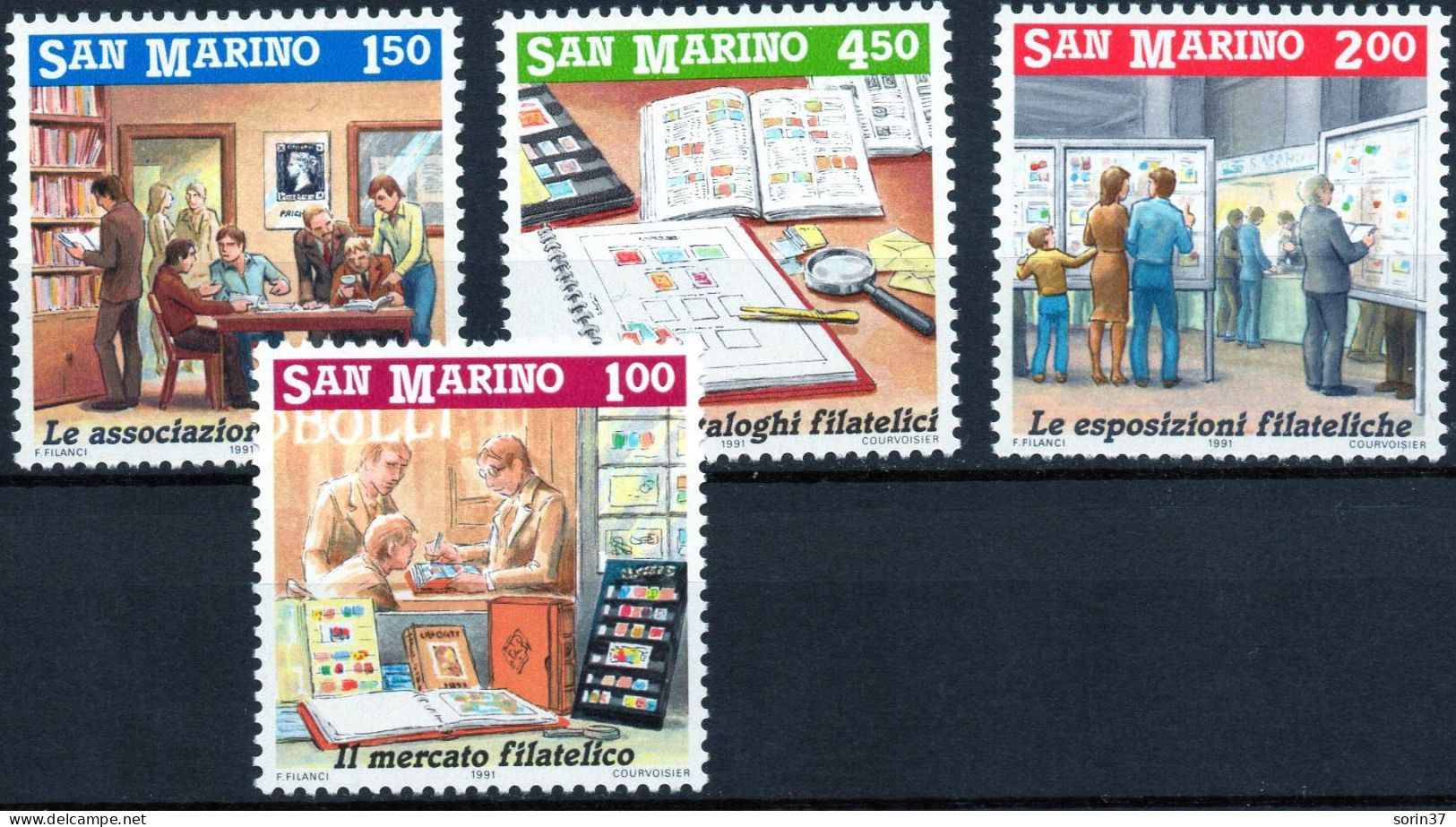 San Marino Serie Completa Año 1991 Yvert Nr. 1259/63  Nueva  Filatelie - Neufs