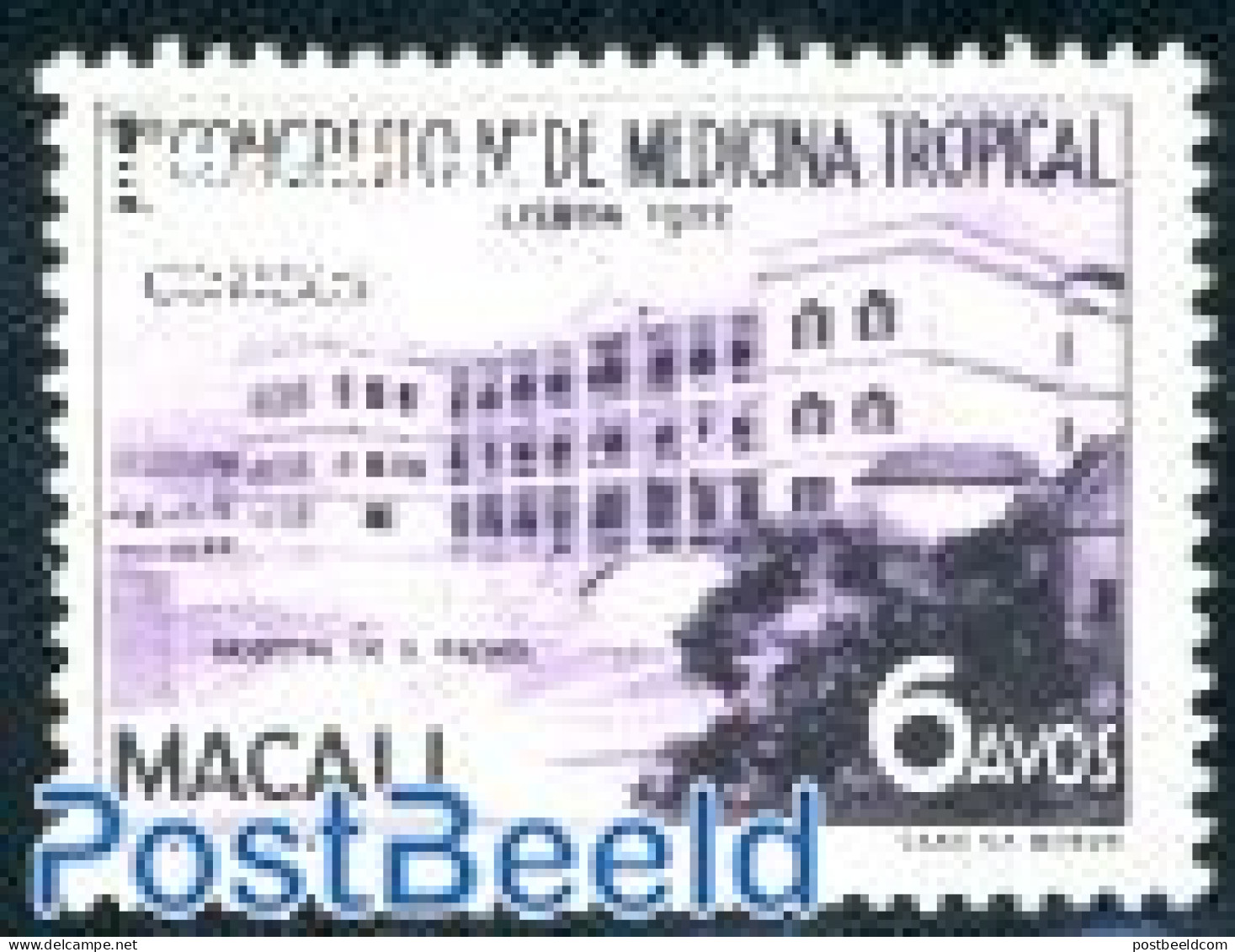 Macao 1952 Tropical Medicine Conference 1v, Unused (hinged), Health - Health - Ungebraucht