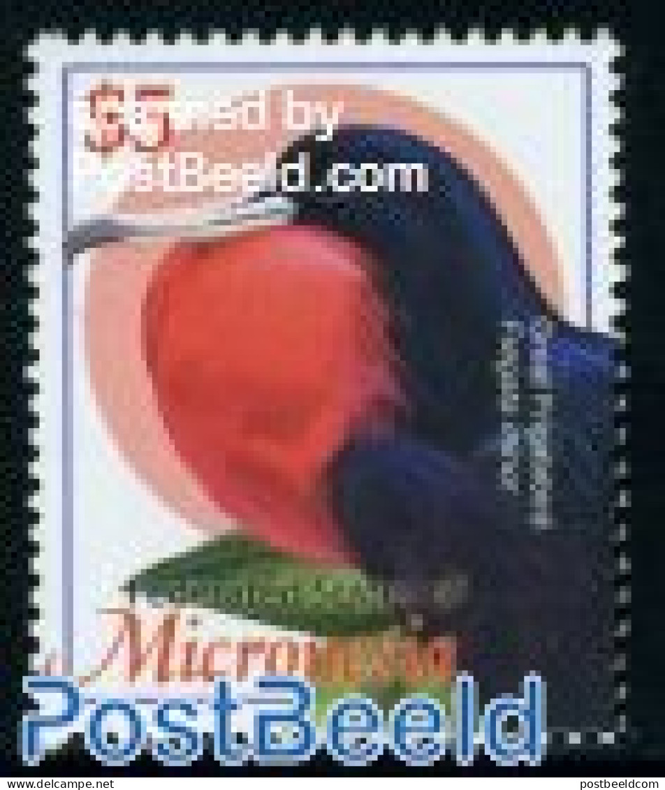 Micronesia 2002 Definitive, Bird ($5) 1v, Mint NH, Nature - Birds - Micronesia