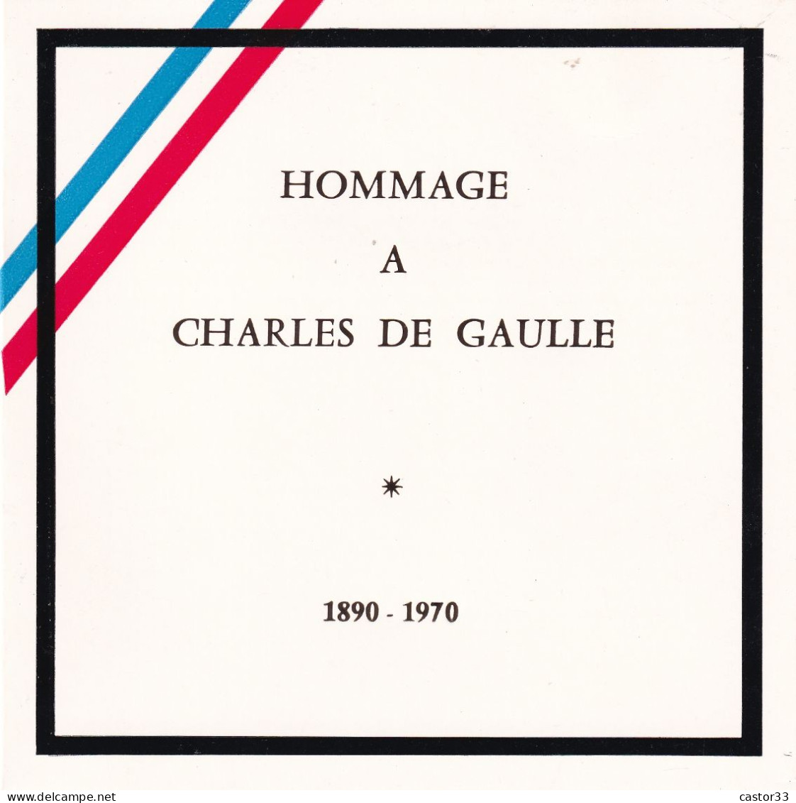 Hommage Au Général De Gaulle, Timbre Or Yemen Arab Republic - Other & Unclassified