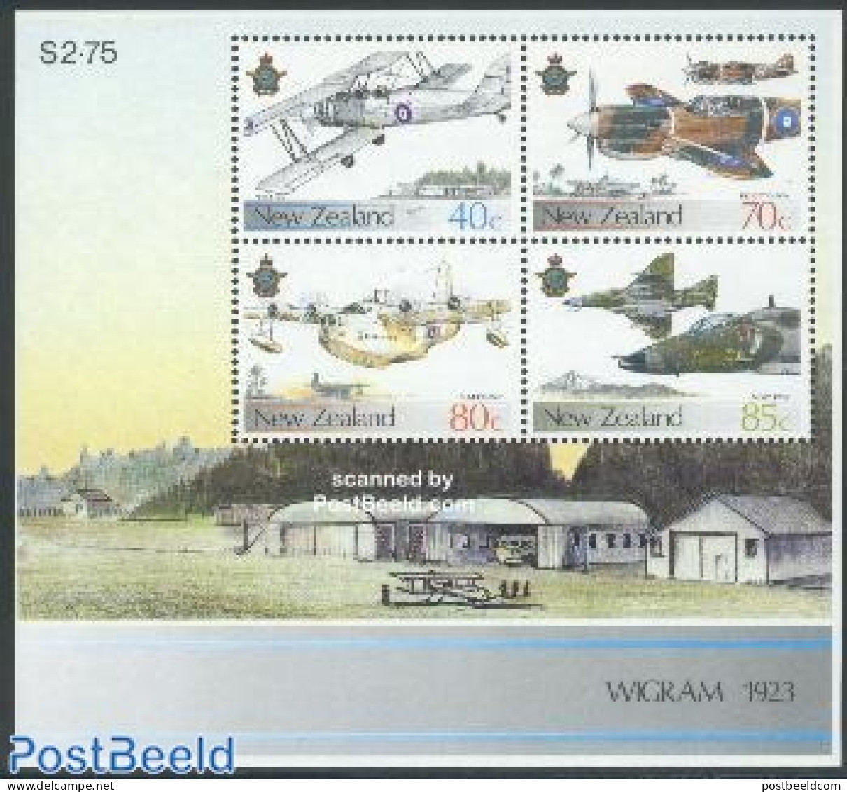 New Zealand 1987 Airforce S/s, Mint NH, Transport - Aircraft & Aviation - Neufs