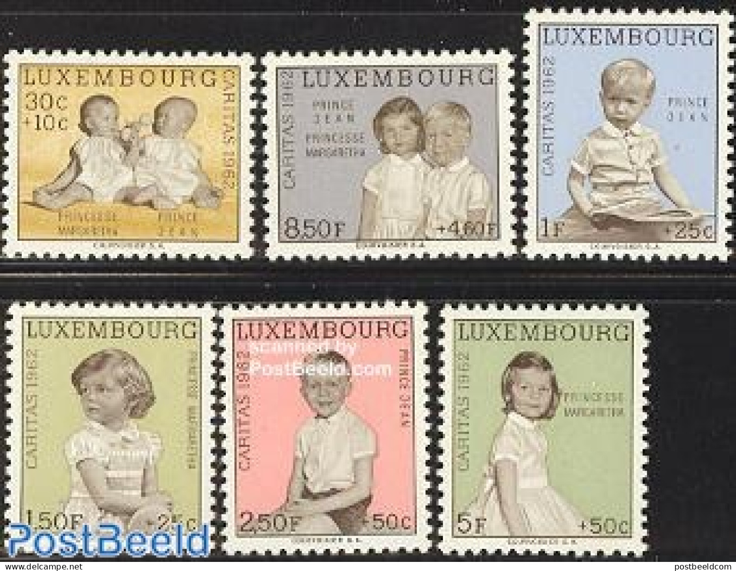 Luxemburg 1962 Caritas 6v, Mint NH, History - Kings & Queens (Royalty) - Neufs