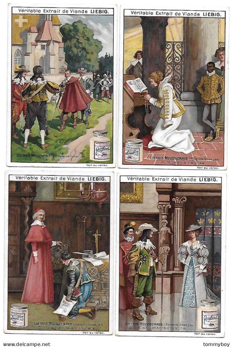 S 673, Liebig 6 Cards, Les 3 Mousquetaires (ref B16) - Liebig